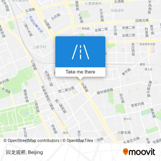 回龙观桥 map