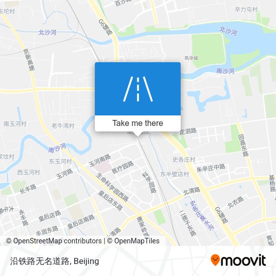沿铁路无名道路 map