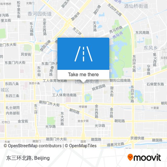 东三环北路 map