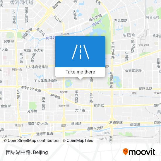 团结湖中路 map