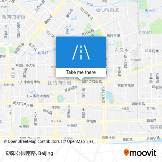 朝阳公园南路 map