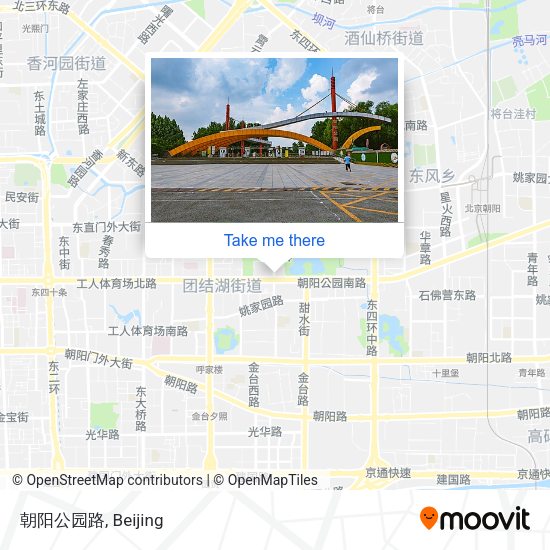 朝阳公园路 map