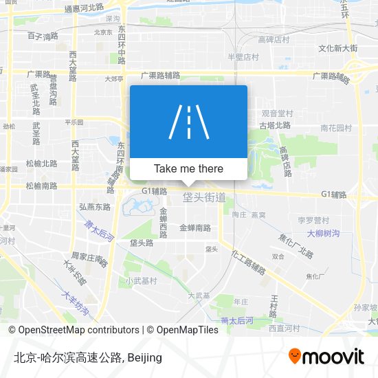 北京-哈尔滨高速公路 map