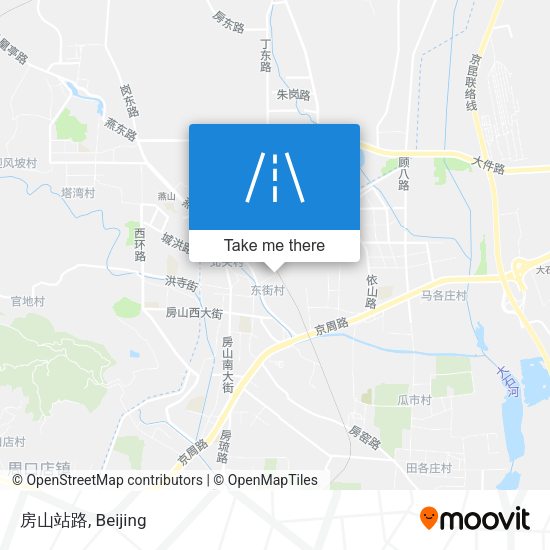房山站路 map