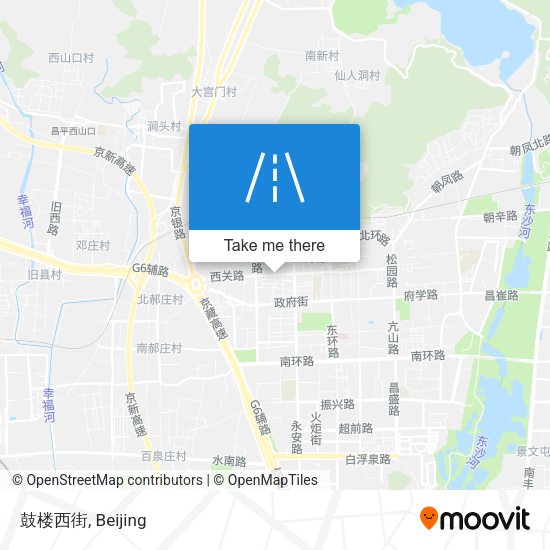鼓楼西街 map