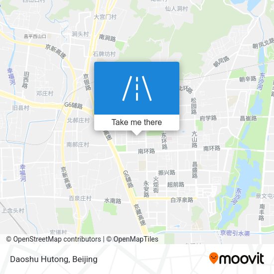 Daoshu Hutong map