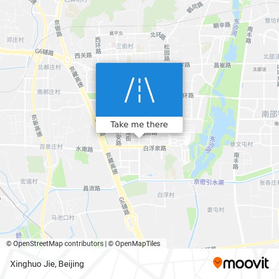 Xinghuo Jie map