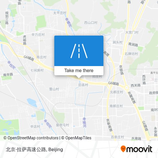 北京-拉萨高速公路 map