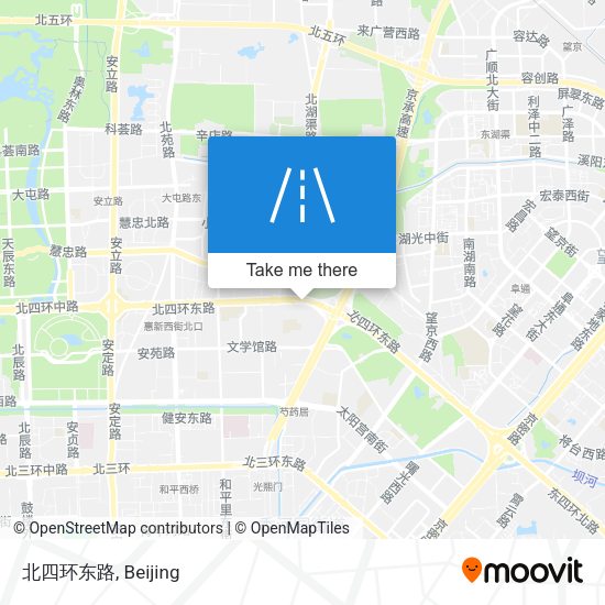 北四环东路 map