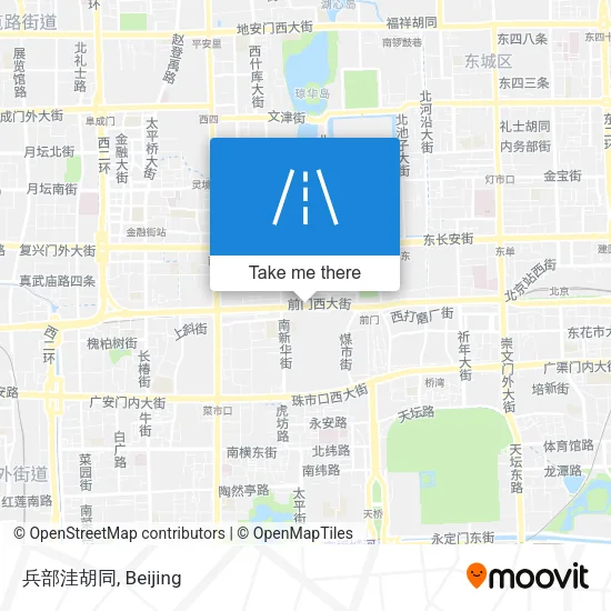 兵部洼胡同 map