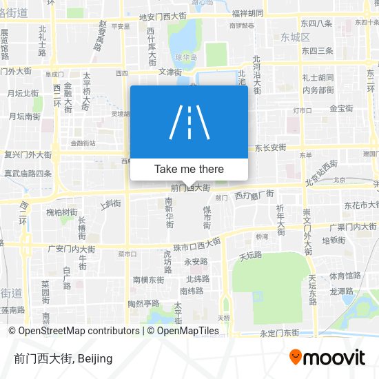 前门西大街 map