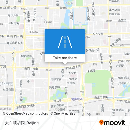 大白顺胡同 map