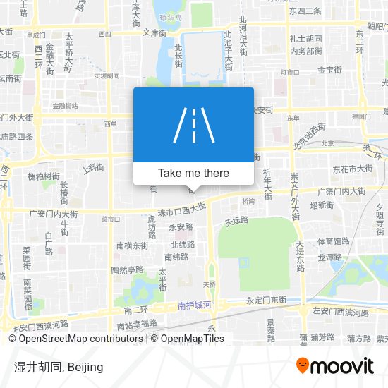 湿井胡同 map