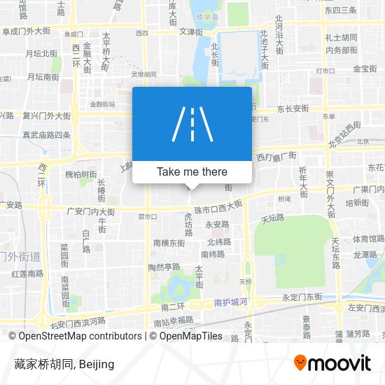 藏家桥胡同 map