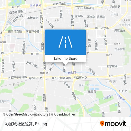 彩虹城社区道路 map