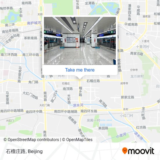 石榴庄路 map