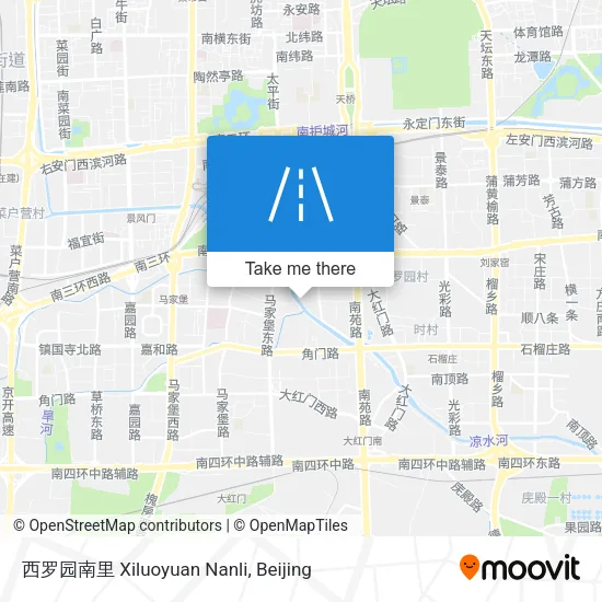 西罗园南里 Xiluoyuan Nanli map