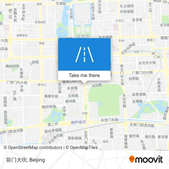 前门大街 map