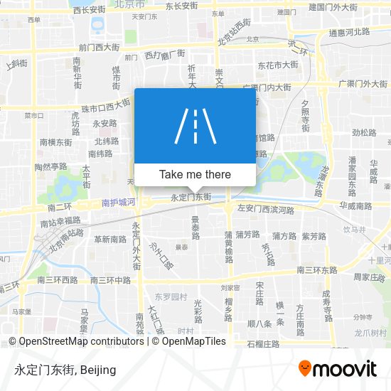 永定门东街 map