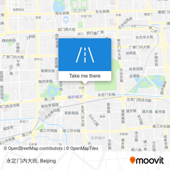 永定门内大街 map