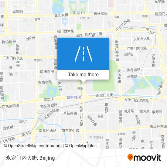 永定门内大街 map
