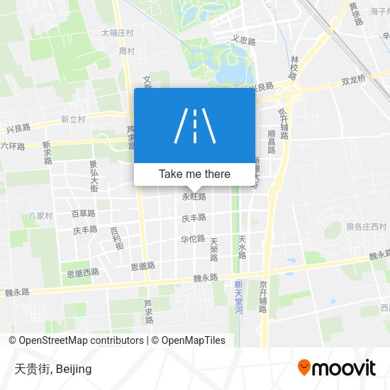 天贵街 map