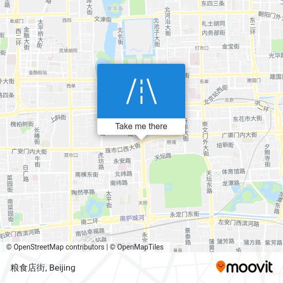粮食店街 map