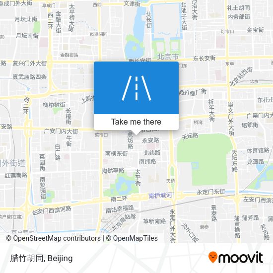 腊竹胡同 map
