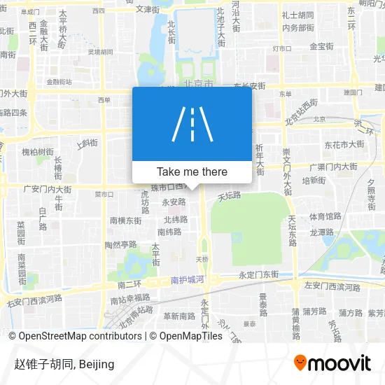 赵锥子胡同 map