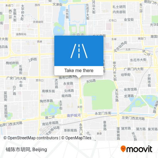 铺陈市胡同 map