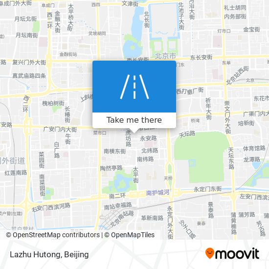 Lazhu Hutong map