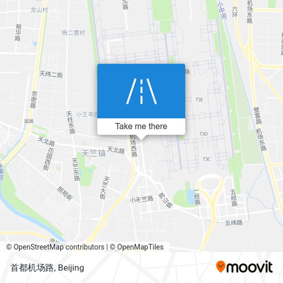 首都机场路 map
