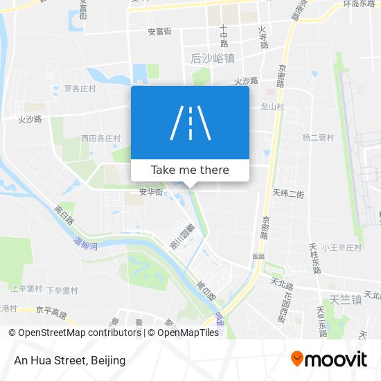 An Hua Street map