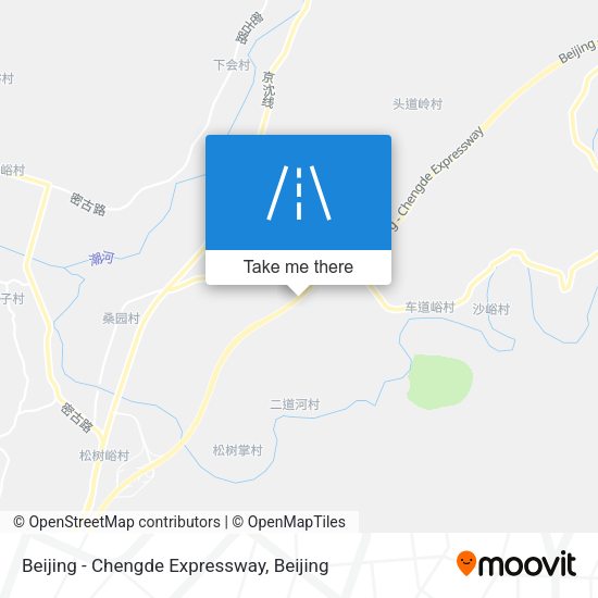 Beijing - Chengde Expressway map