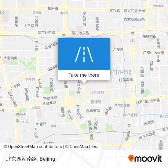 北京西站南路 map