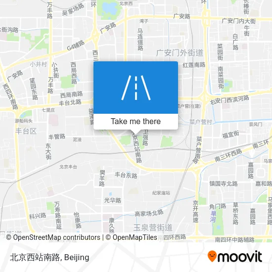 北京西站南路 map