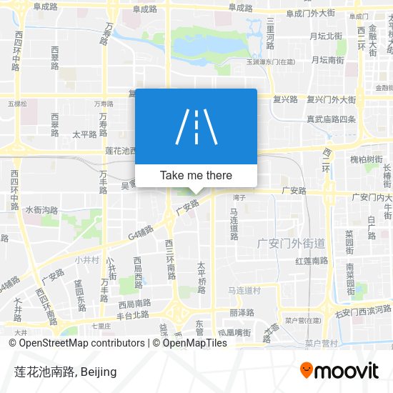 莲花池南路 map