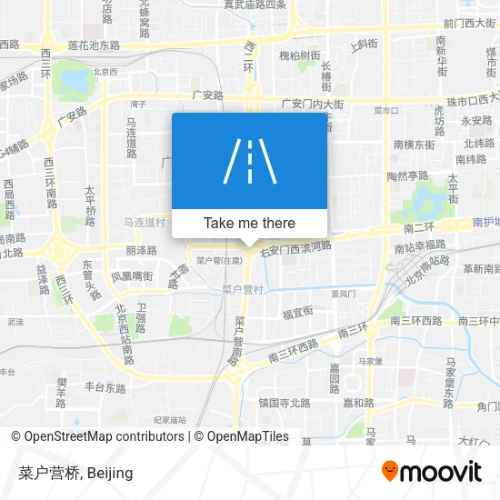 菜户营桥 map