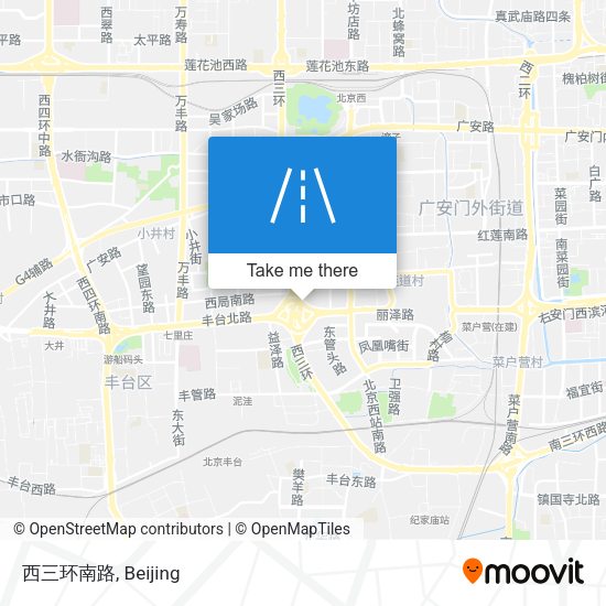 西三环南路 map