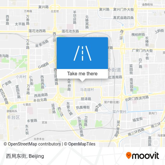 西局东街 map
