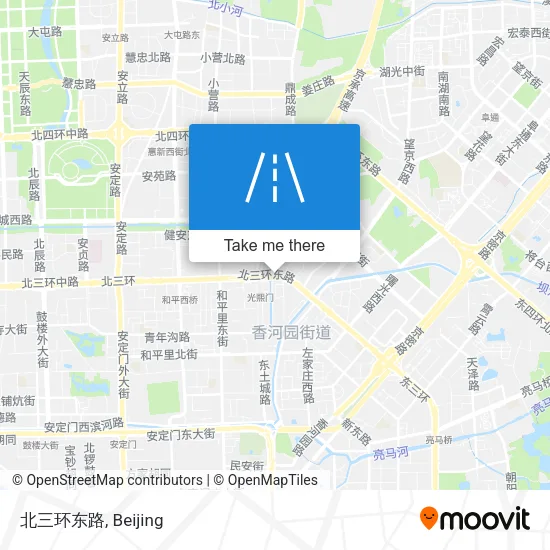 北三环东路 map