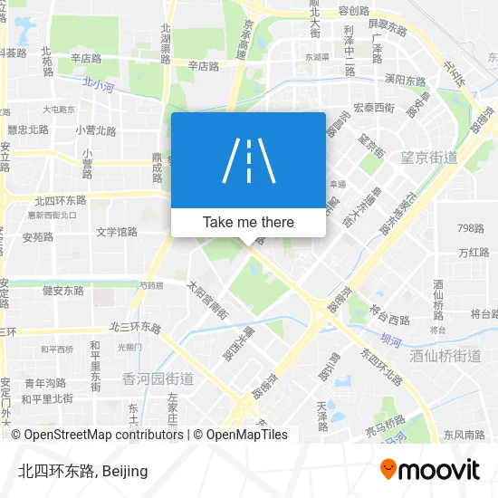 北四环东路 map