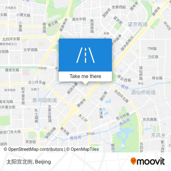 太阳宫北街 map
