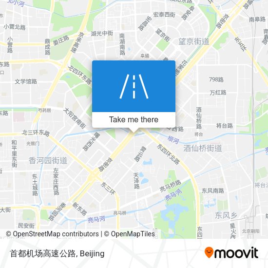 首都机场高速公路 map