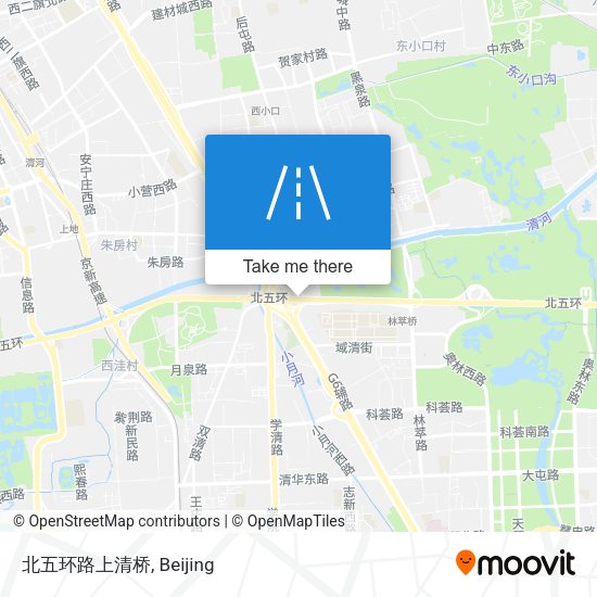 北五环路上清桥 map