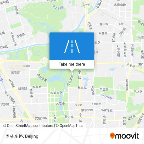 奥林东路 map