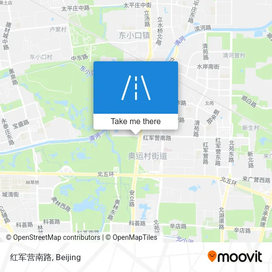 红军营南路 map