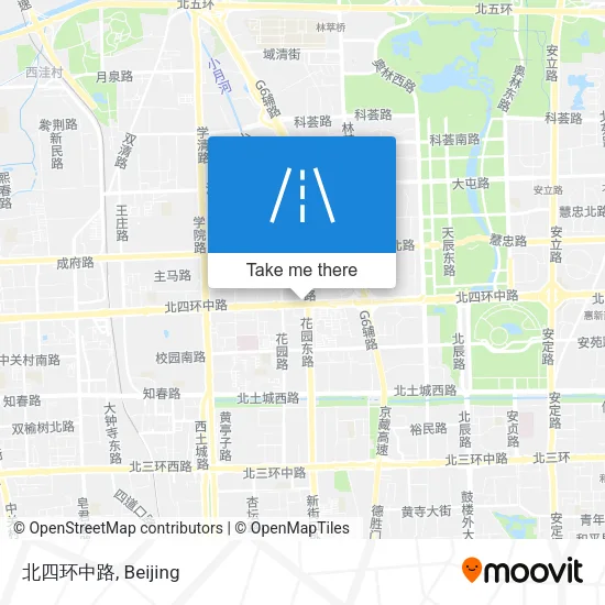 北四环中路 map