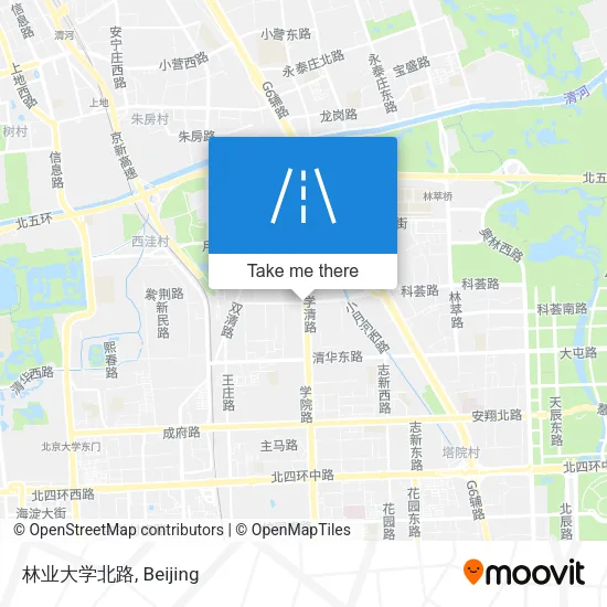 林业大学北路 map