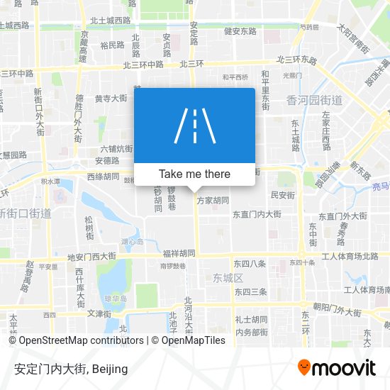 安定门内大街 map